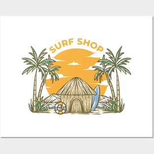 Surf Shop - Summer Vibes Posters and Art